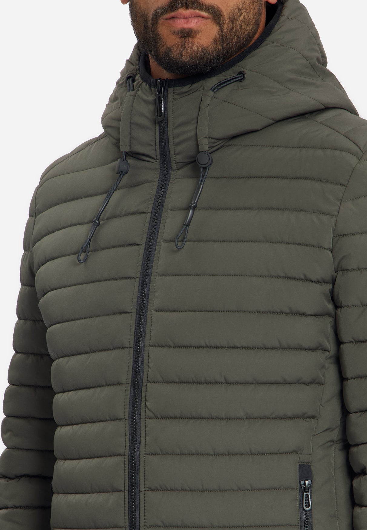 Leicht Gepolsterte Jacke Mit Kapuze | Army