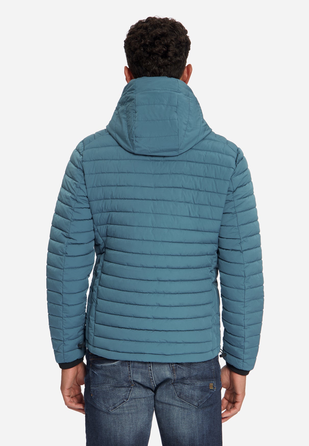 Leicht Gepolsterte Jacke Mit Kapuze | Shadow Blue