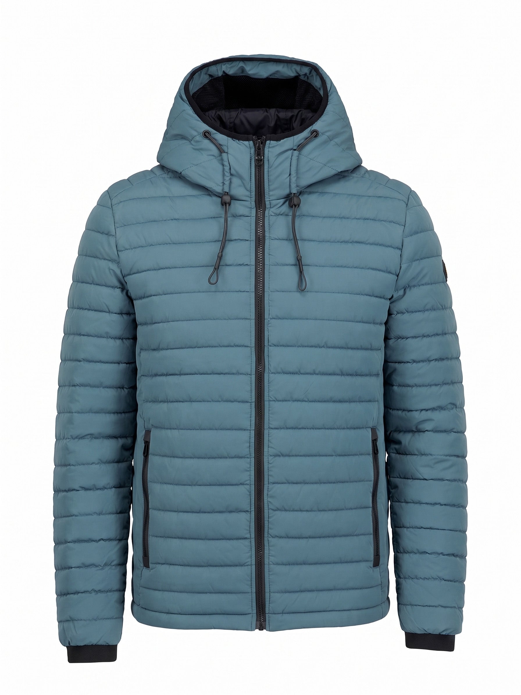 Leicht Gepolsterte Jacke Mit Kapuze | Shadow Blue