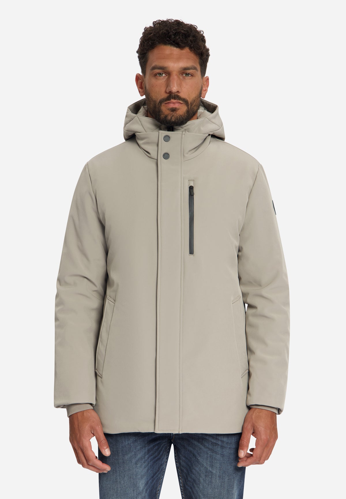 Softshell-Parka | Taupe
