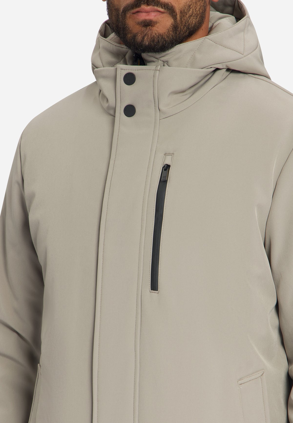 Softshell-Parka | Taupe