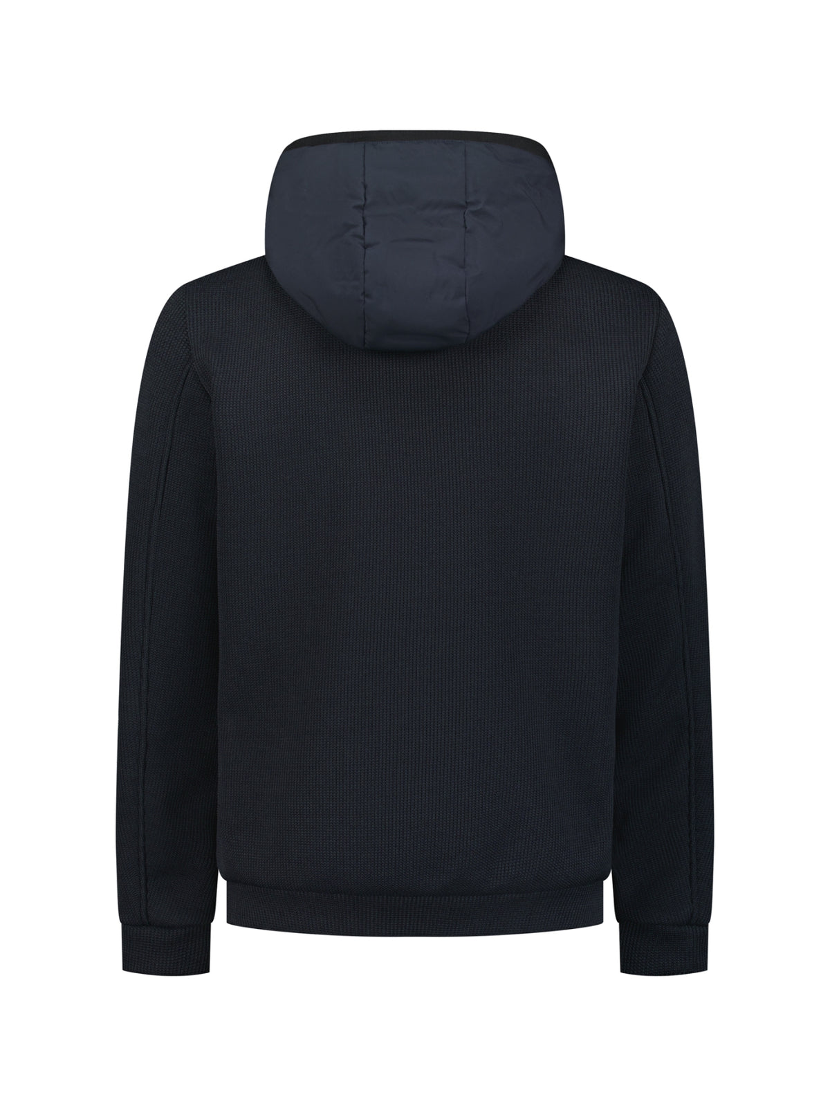 Strickjacke mit leichter Wattierung und Kapuze | Dark Night
