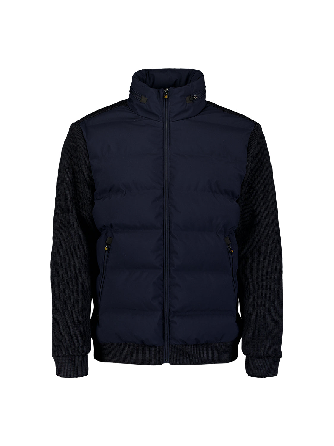 Jacke, kurze Passform, versiegelt, Strickmischung | Dark Night