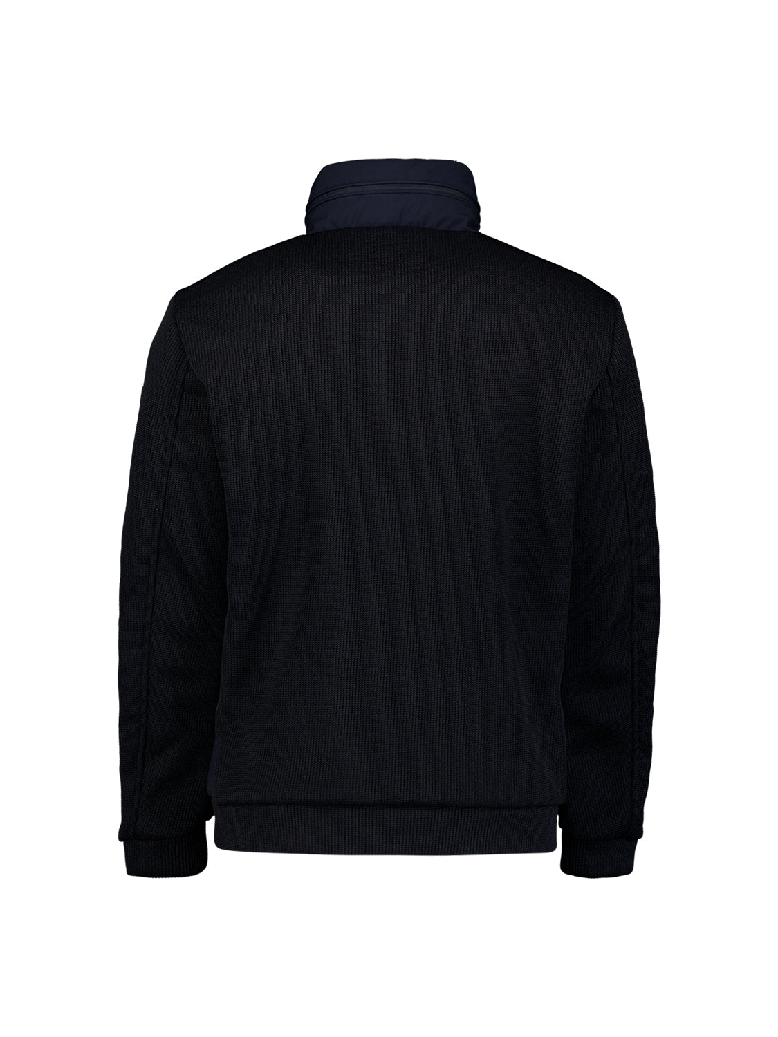 Jacke, kurze Passform, versiegelt, Strickmischung | Dark Night