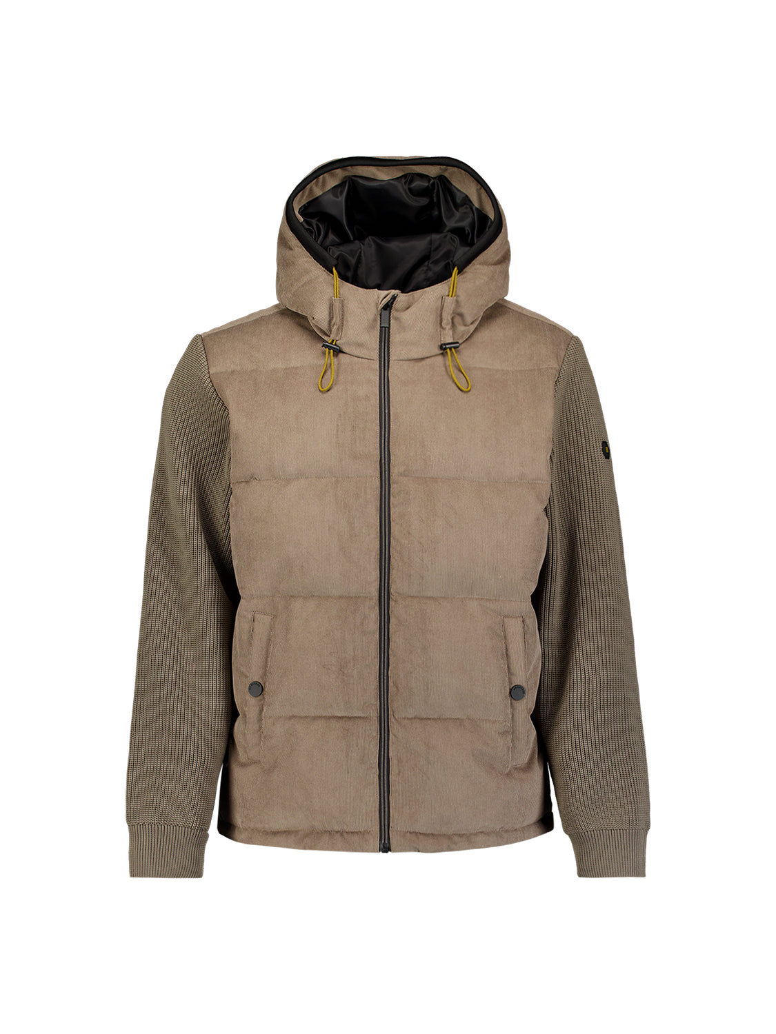 Kapuzenjacke aus Cord-Mix | Mud