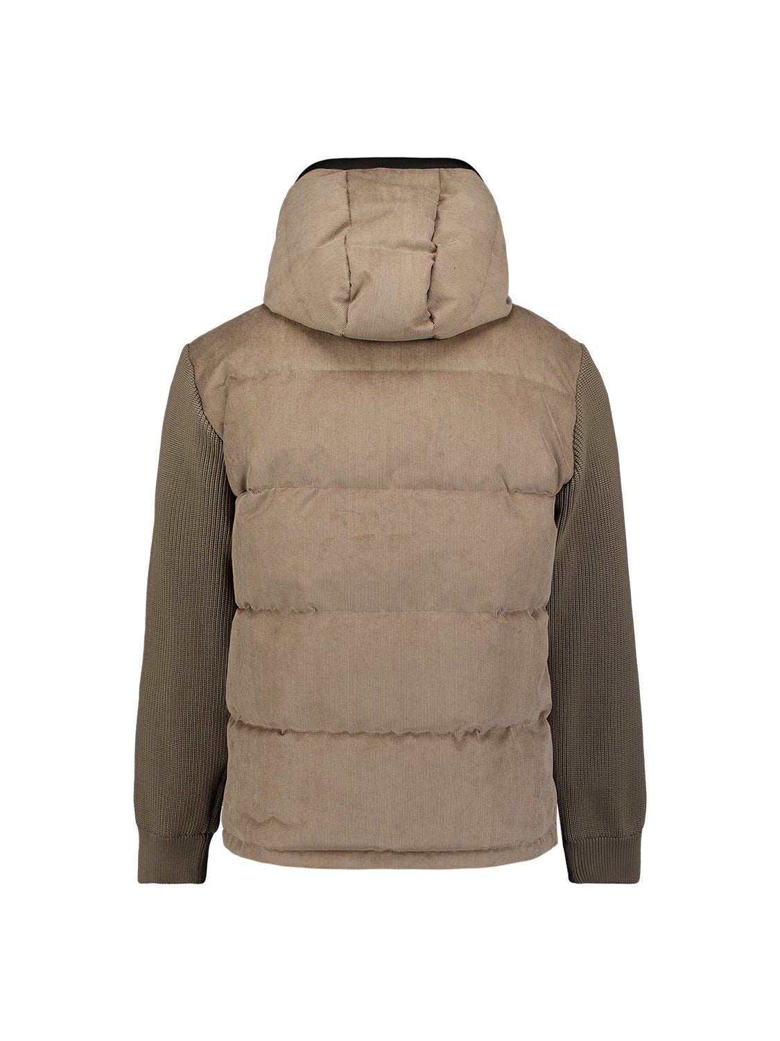 Kapuzenjacke aus Cord-Mix | Mud