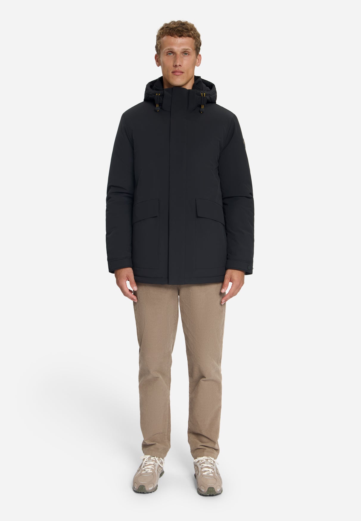 Hooded Parka Jacket | Black