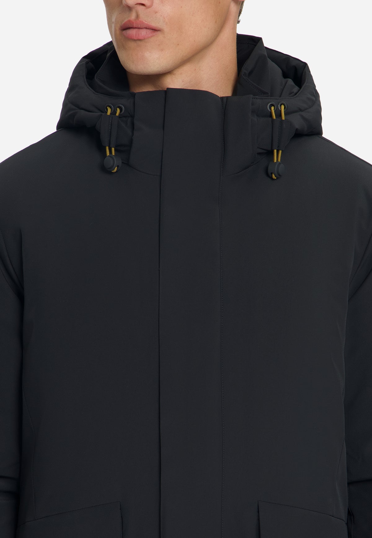 Hooded Parka Jacket | Black