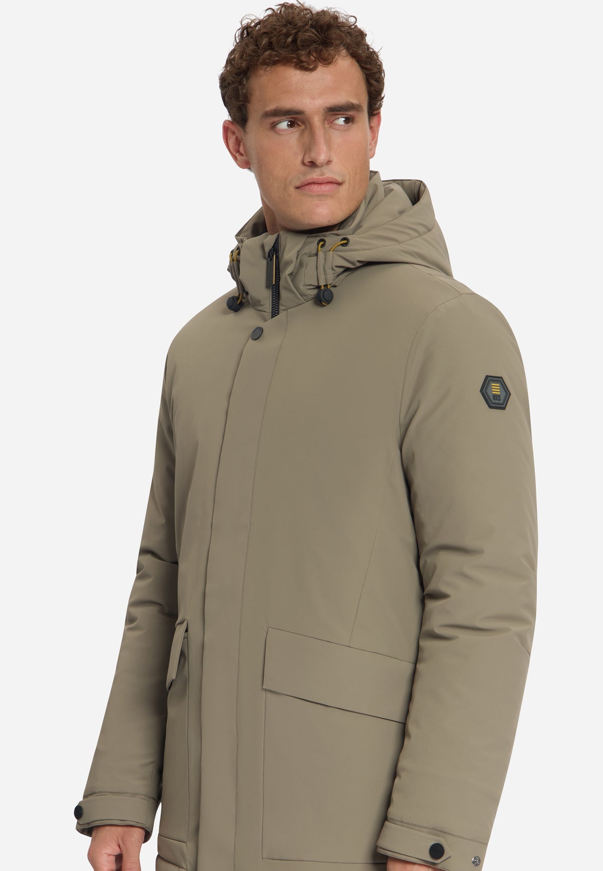 Hooded Parka Jacket | Mud