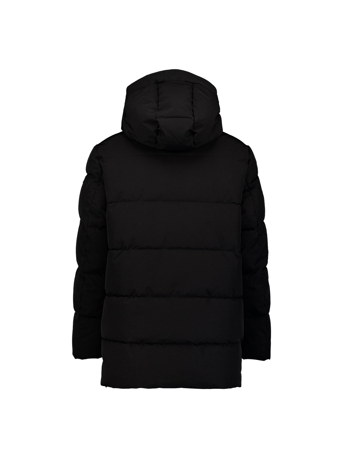 Gefütterter Parka mit Kapuze | Black