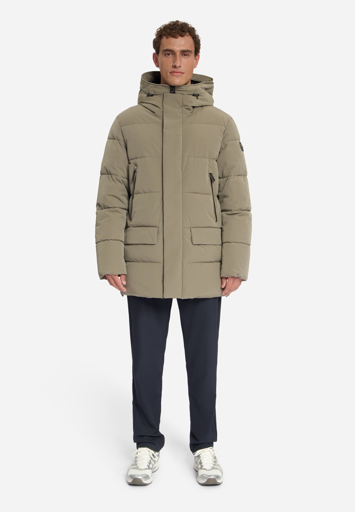 Gefütterter Parka mit Kapuze | Mud