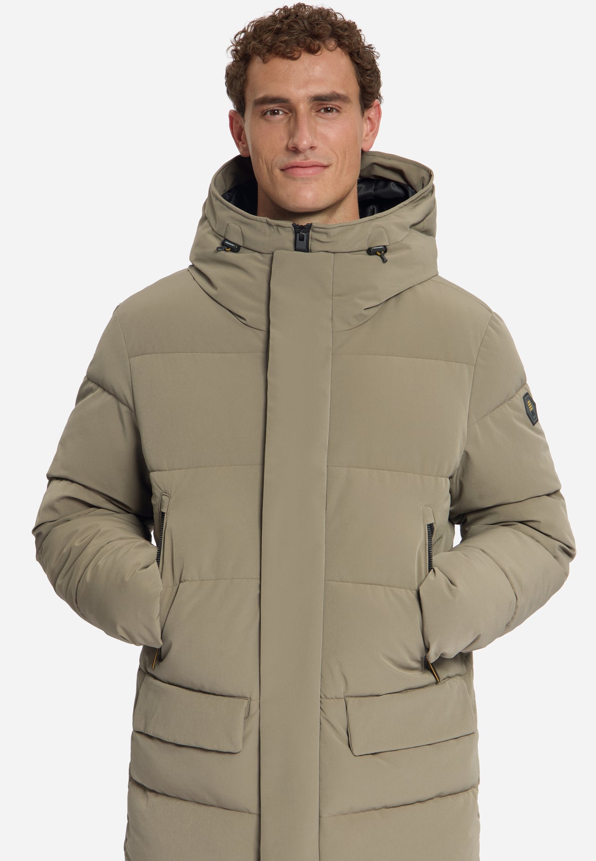 Gefütterter Parka mit Kapuze | Mud