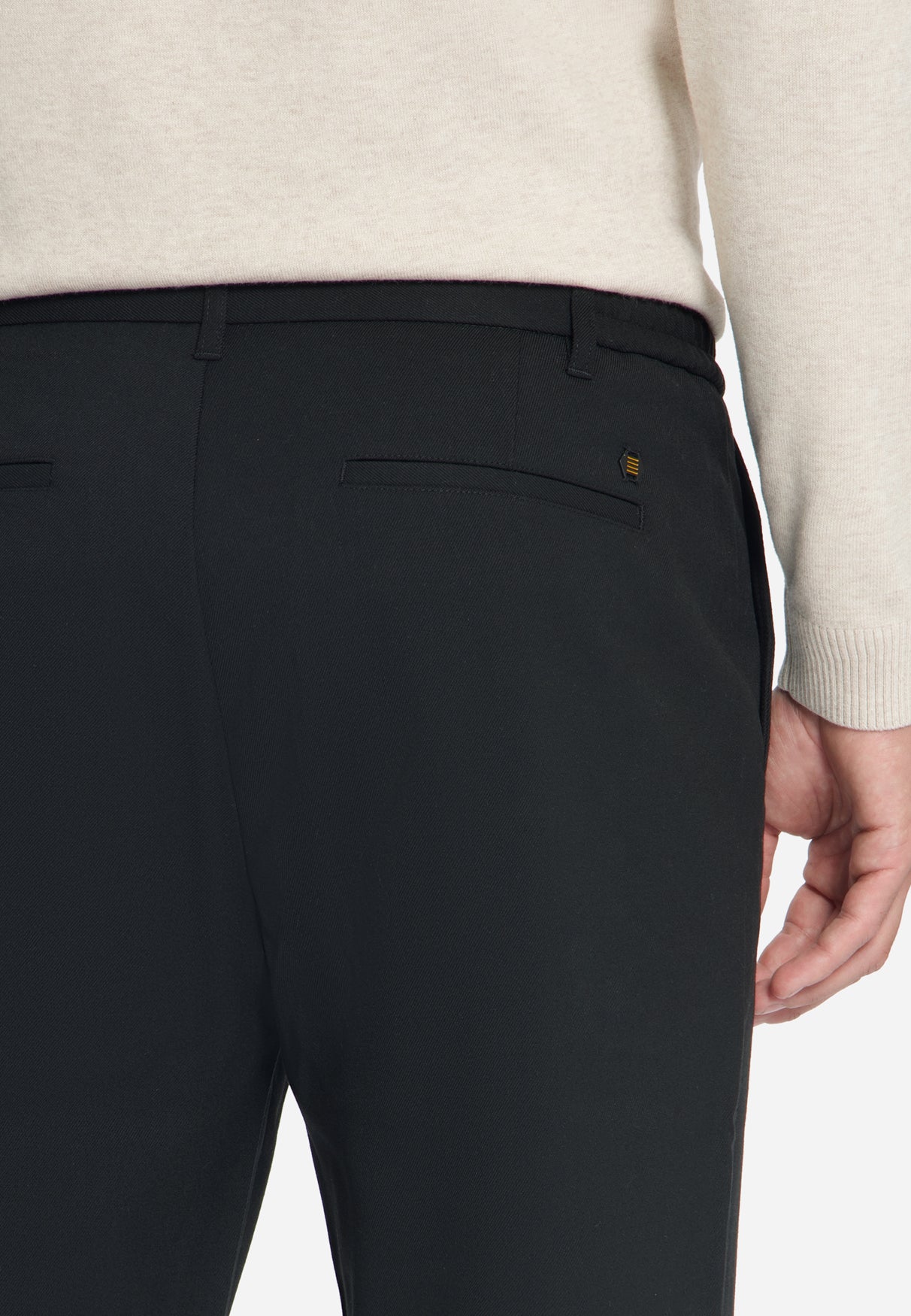 Stretch twill Chino | Black
