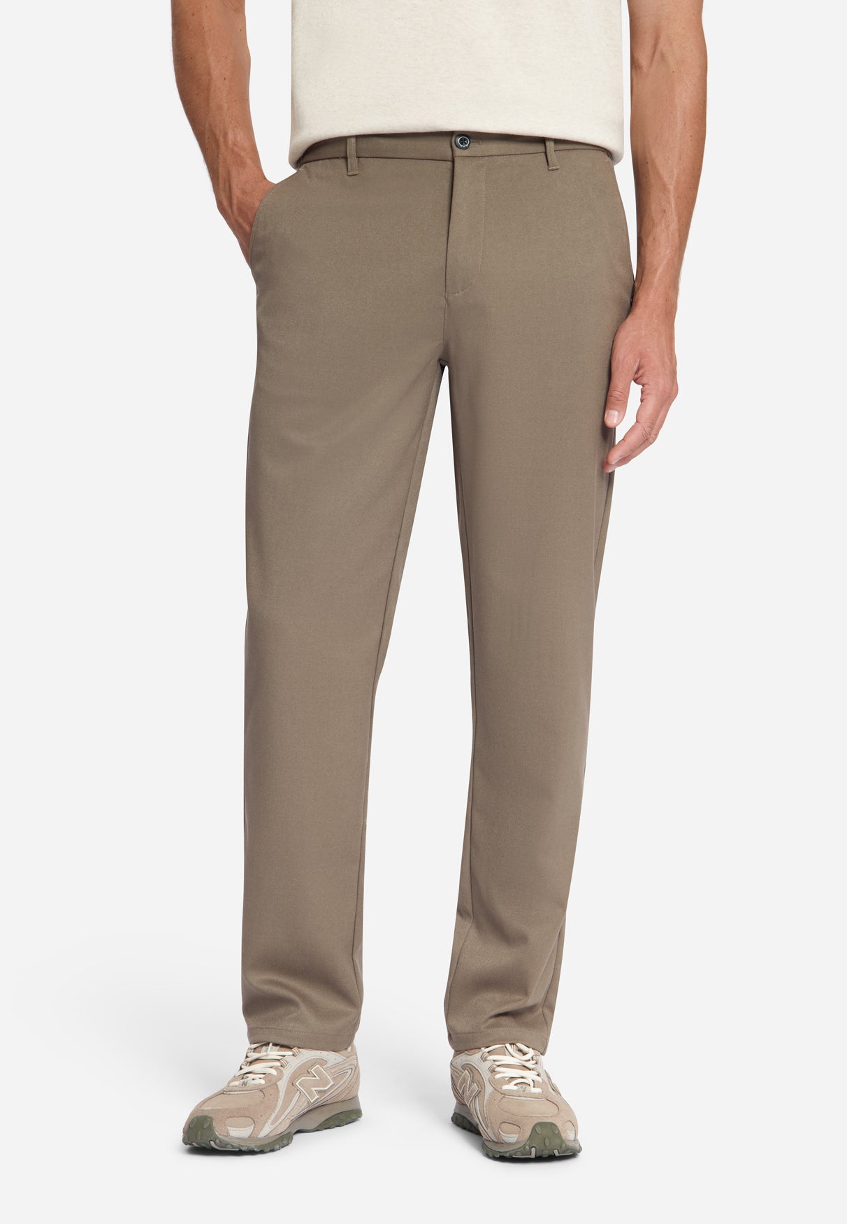 Stretch twill Chino | Light Brown