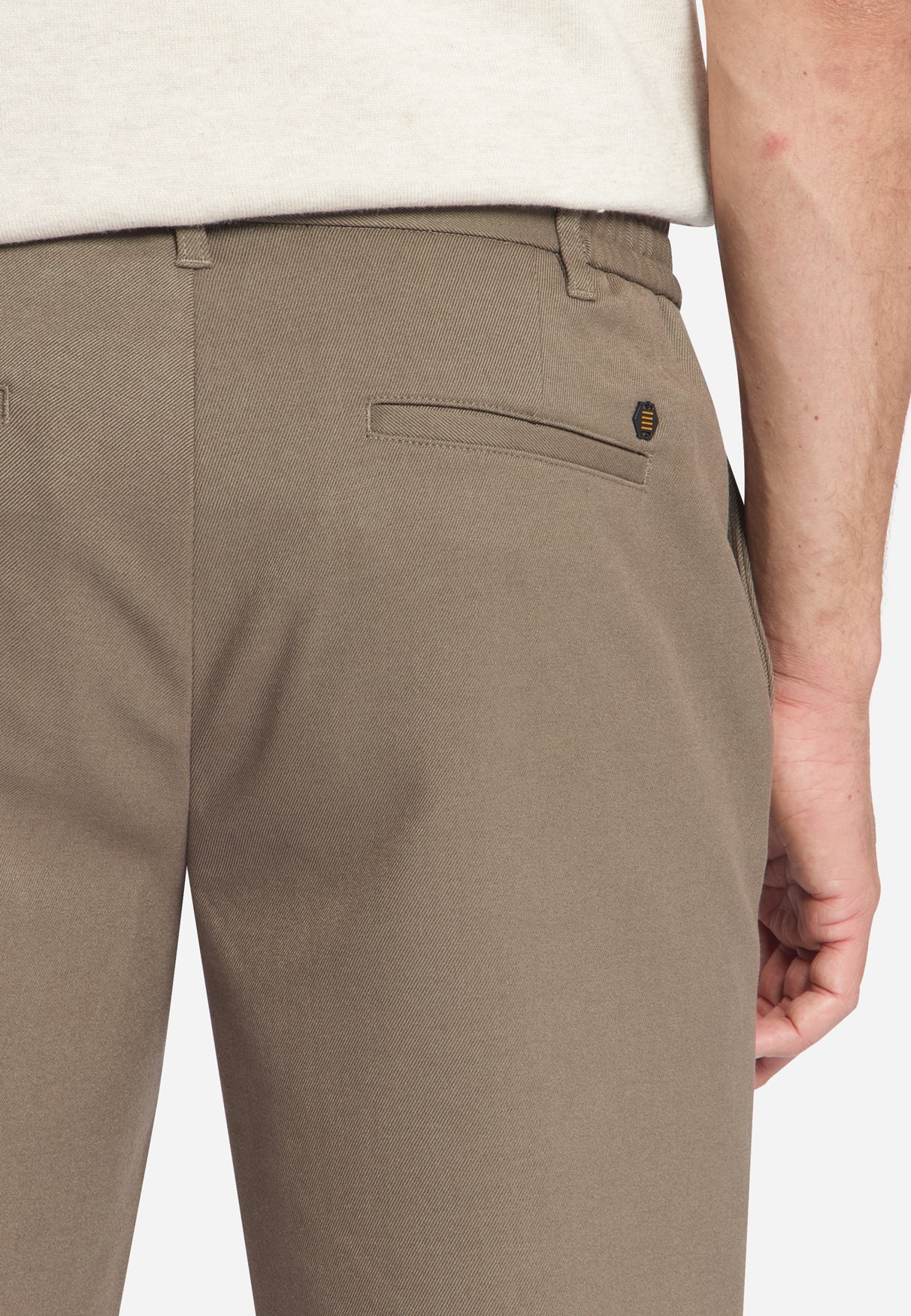 Stretch twill Chino | Light Brown