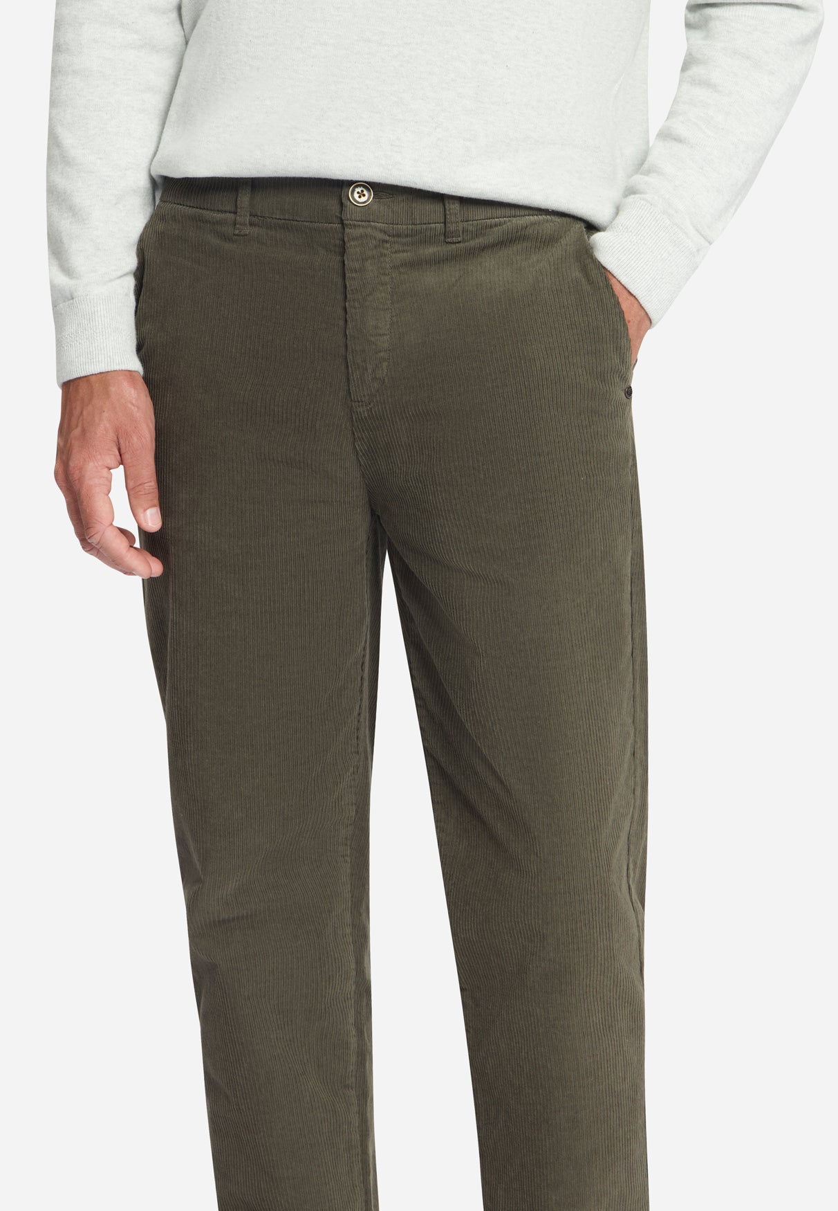 Stretch Cord Chinos | Army