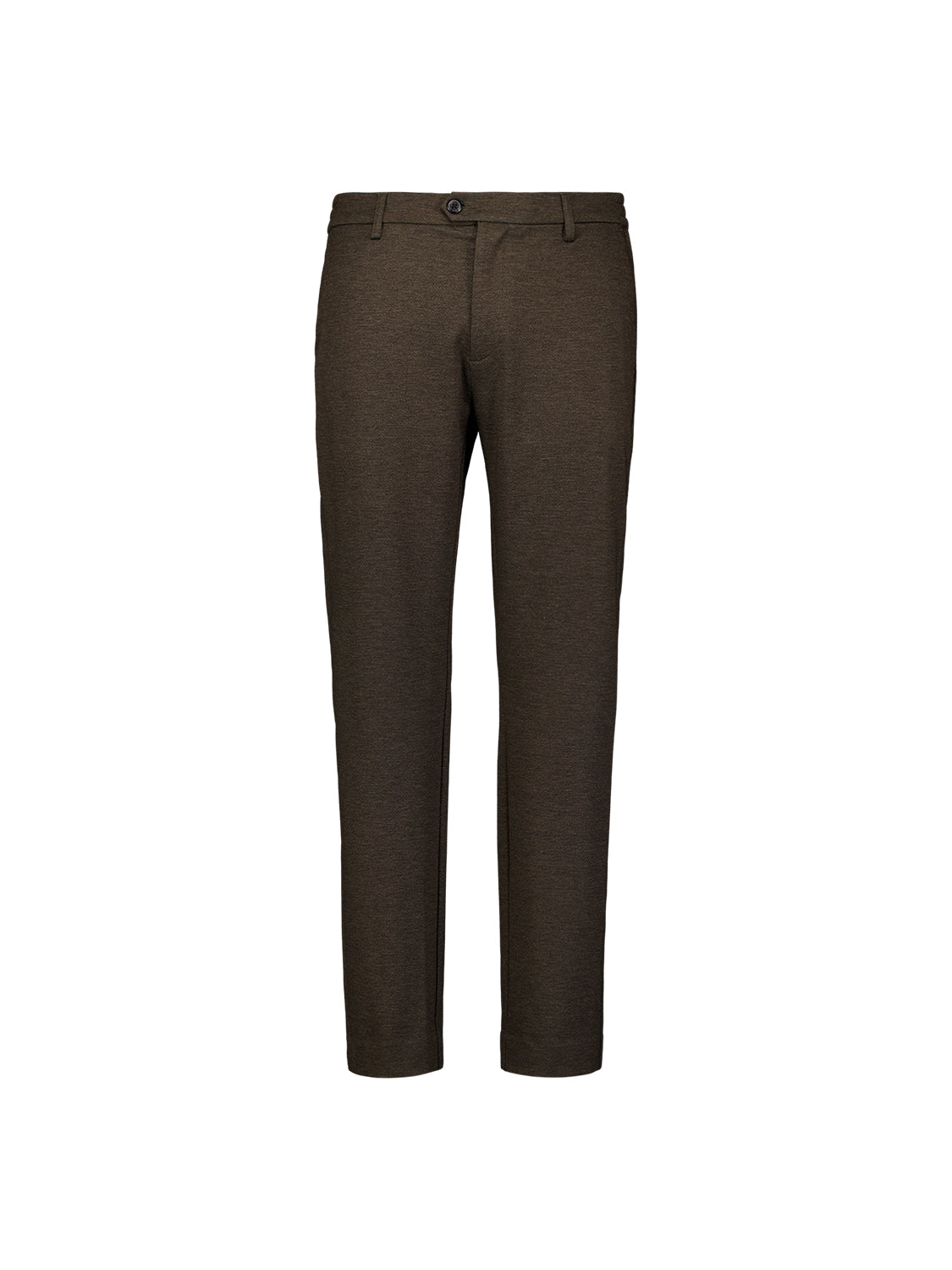 Jersey Melange Chino | Dark Brown