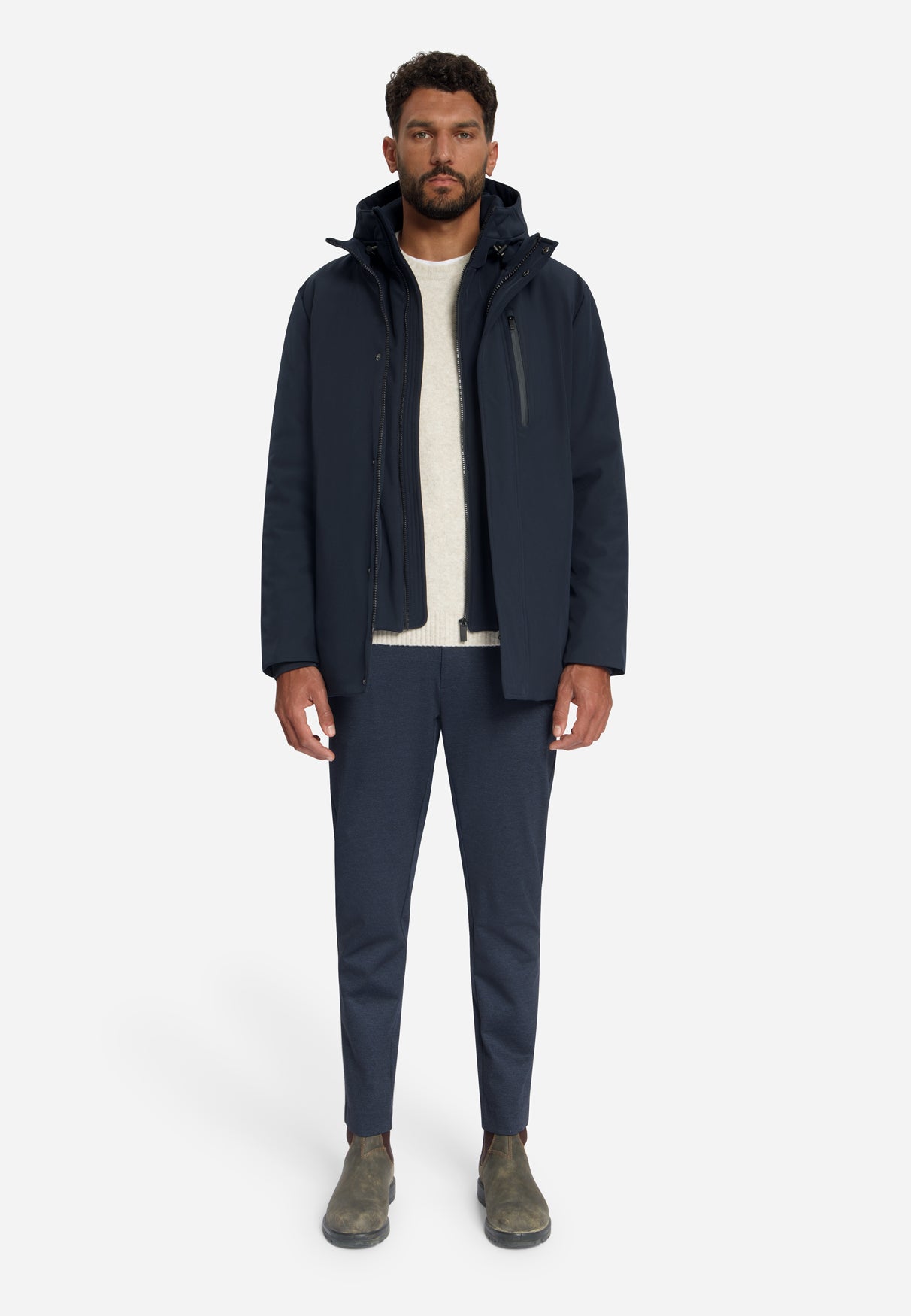 Jersey-Melange-Chino | Dark Night