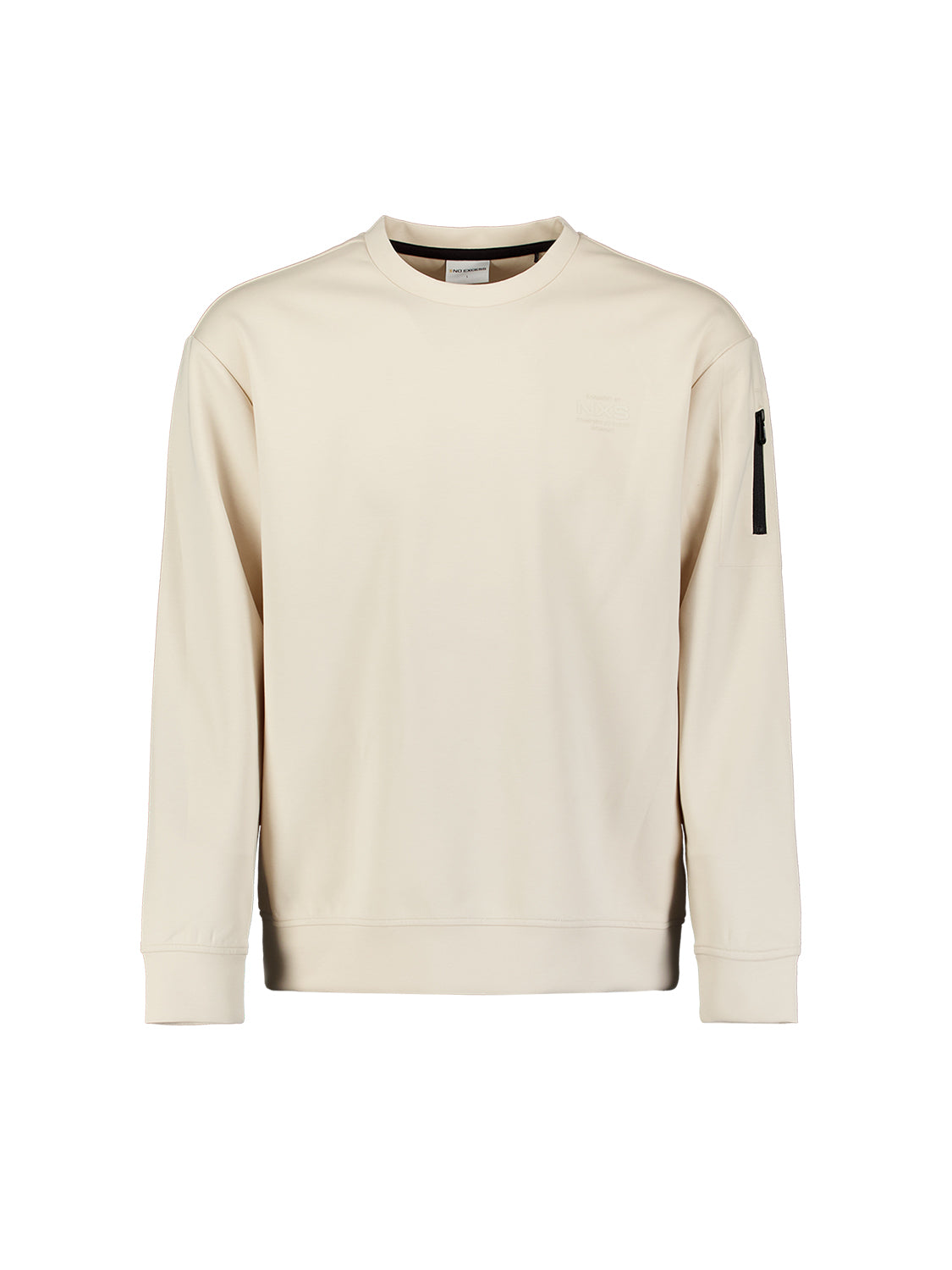 Sweatshirt mit Rundhalsausschnitt | Stone