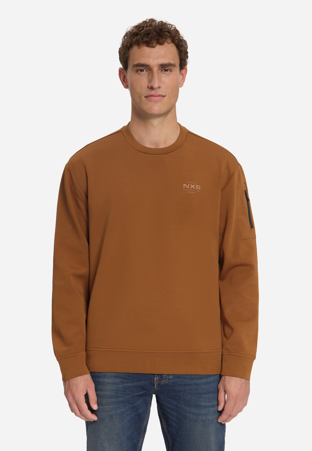 Crew Neck Sweater | Caramel