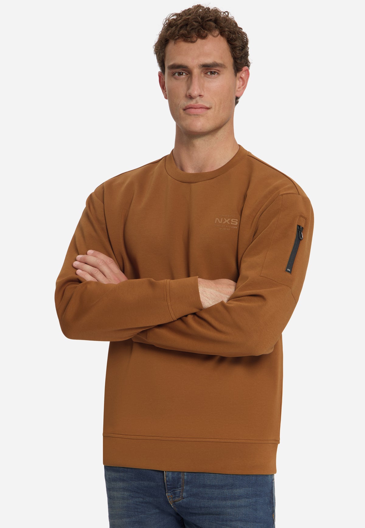 Crew Neck Sweater | Caramel