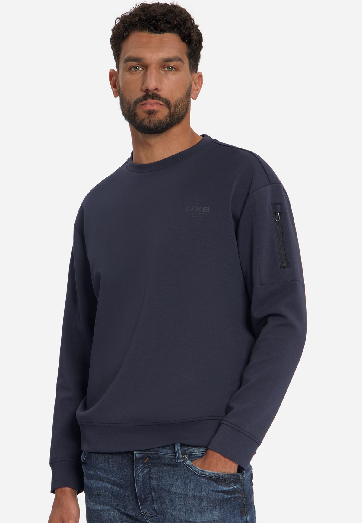 Crew Neck Sweater | Dark Night