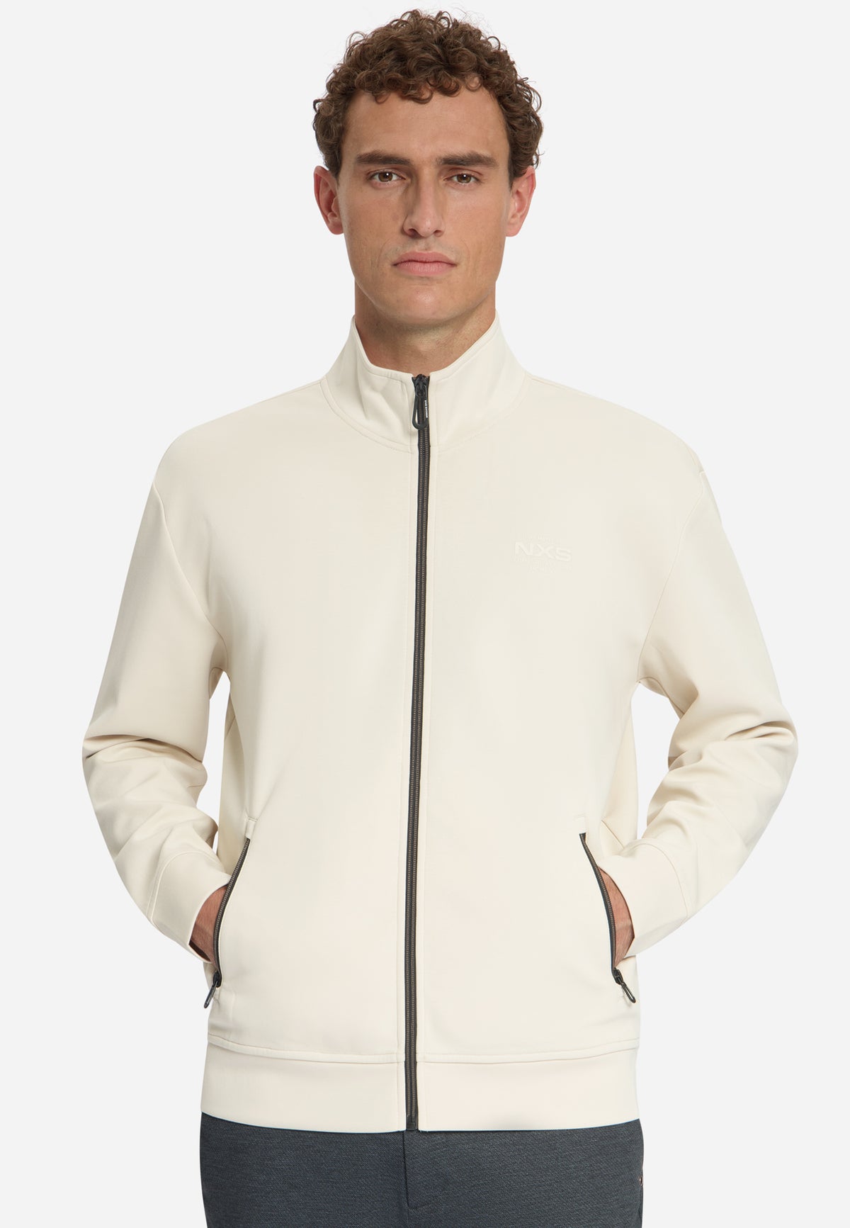 Full-Zip Sweater | Stone
