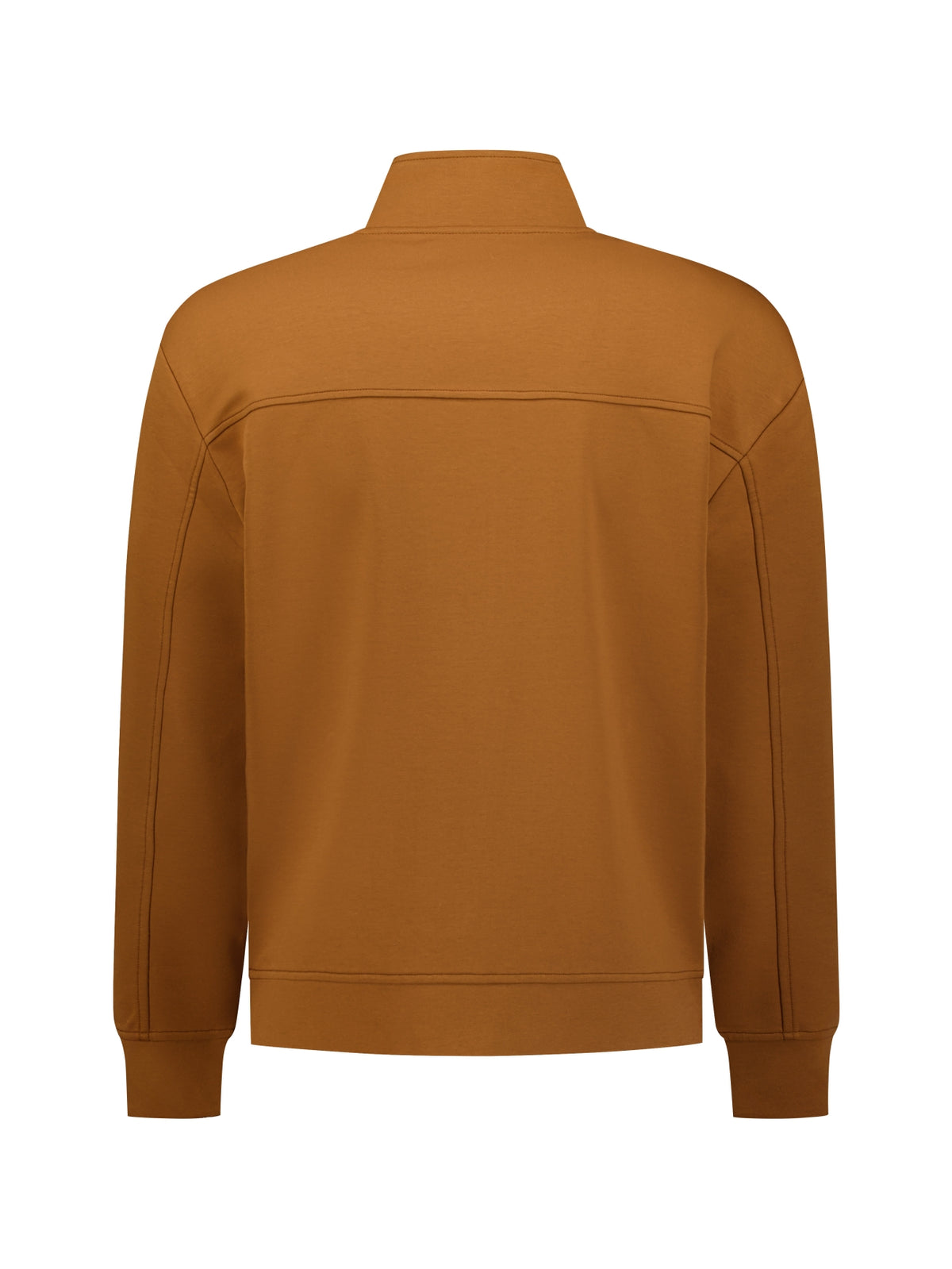 Sweatshirt mit durchgehendem Reißverschluss | Caramel
