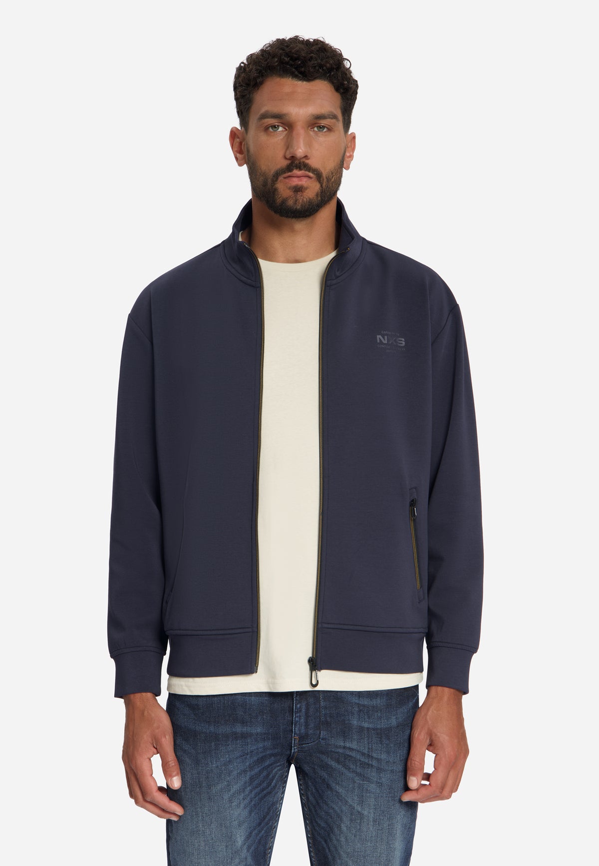 Full-Zip Sweater | Dark Night