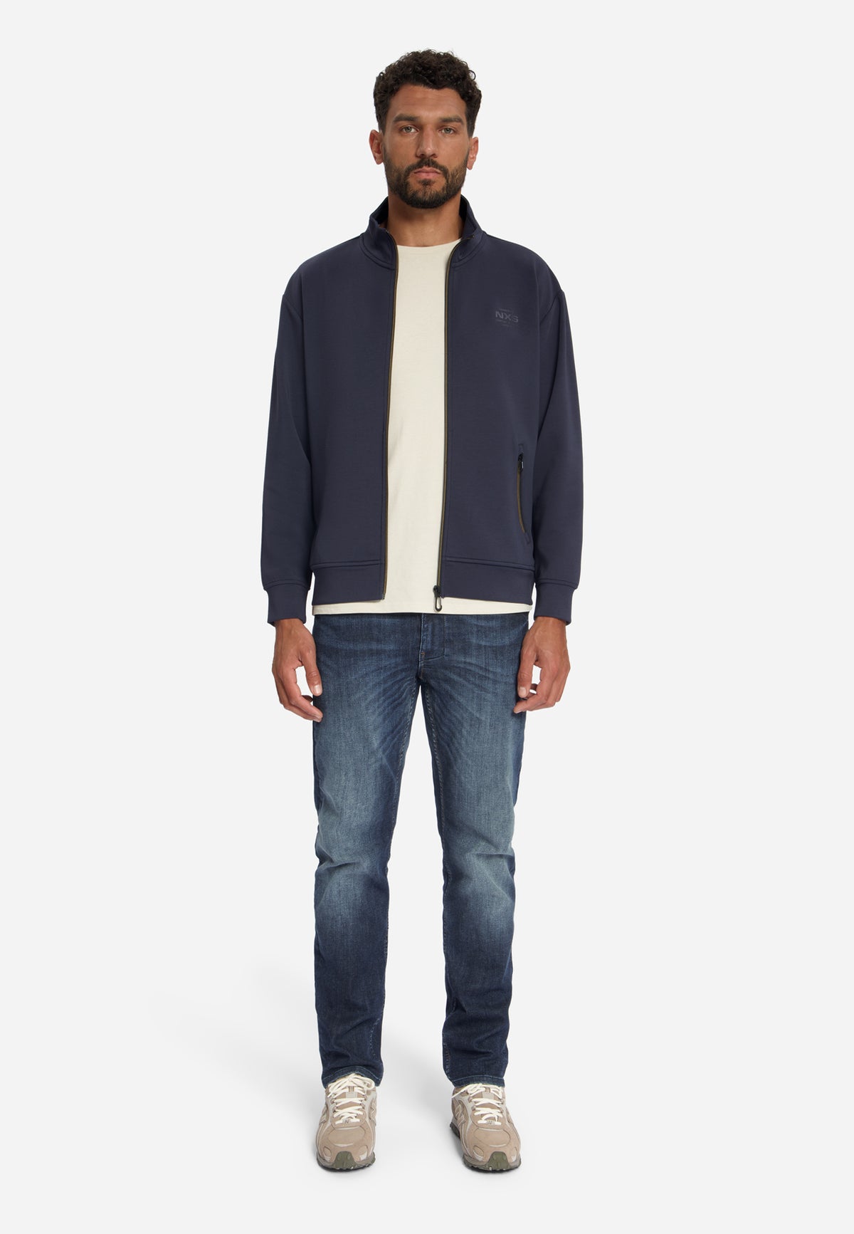 Full-Zip Sweater | Dark Night
