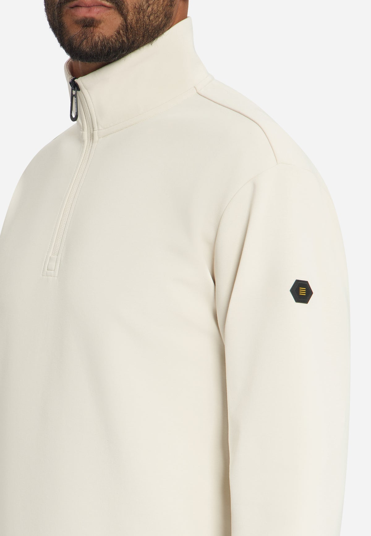 Half-Zip-Sweatshirt | Stone