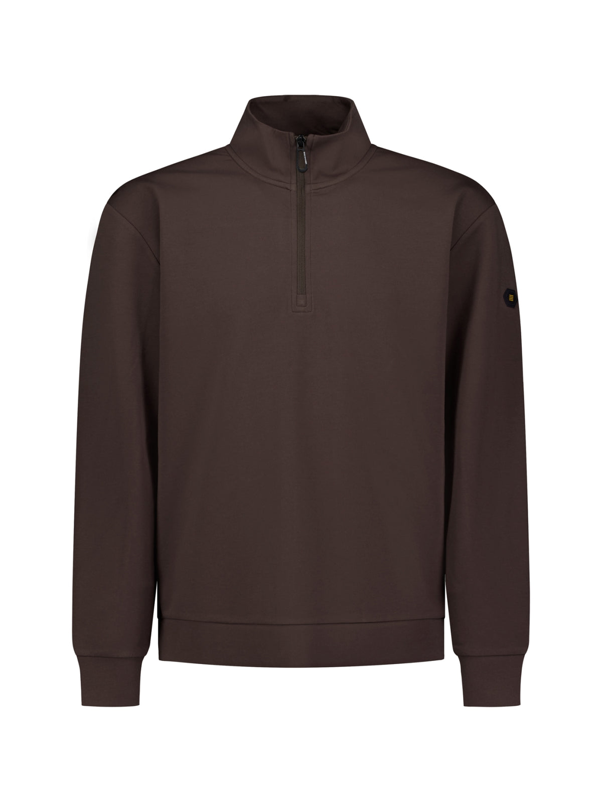 Half-Zip-Sweatshirt | Dark Brown
