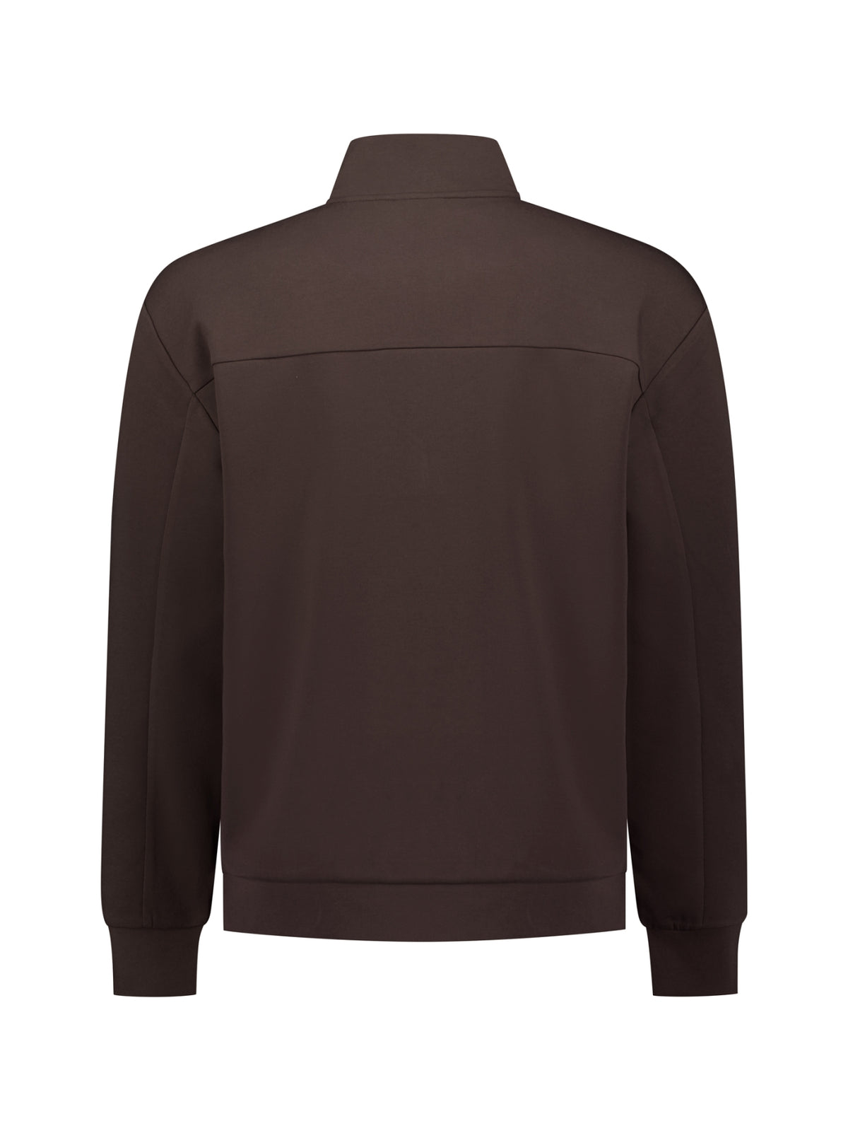 Half-Zip-Sweatshirt | Dark Brown