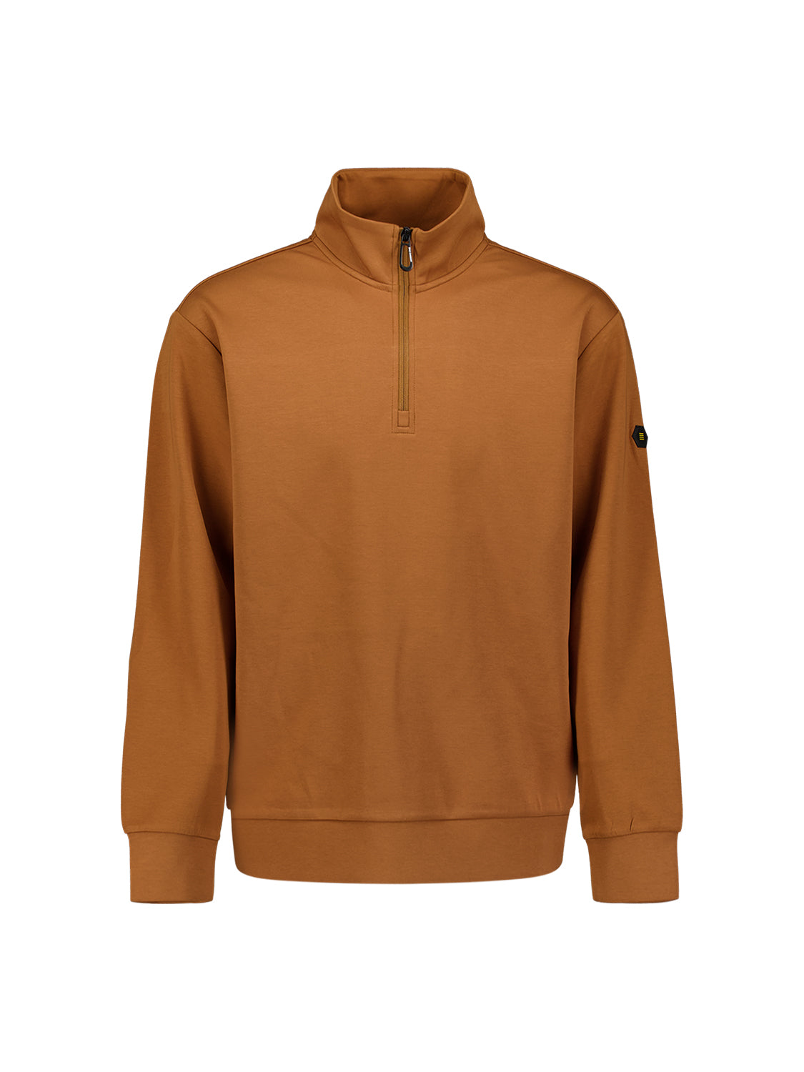 Half-Zip-Sweatshirt | Caramel