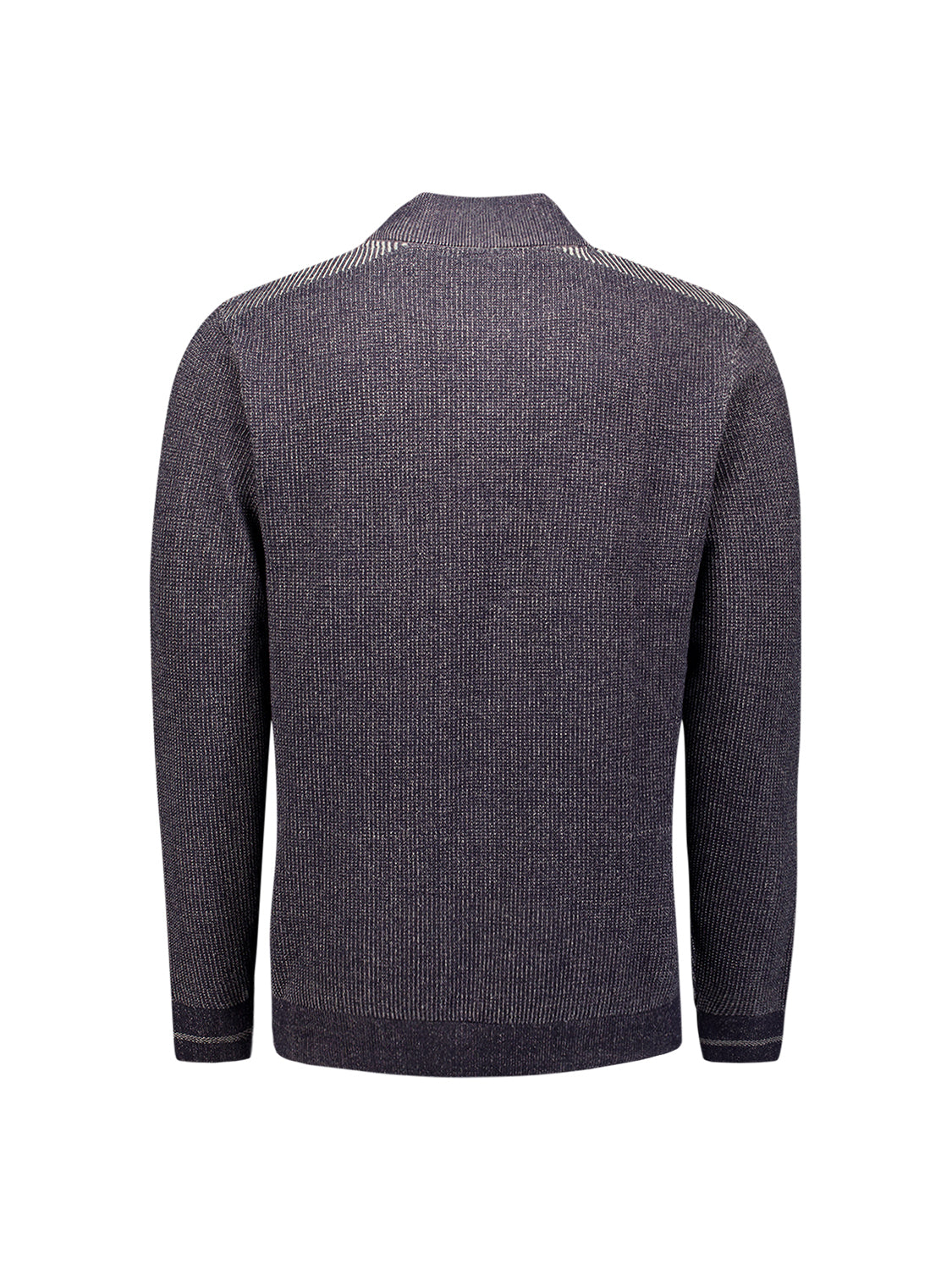 Plated Half-Zip-Pullover | Dark Night