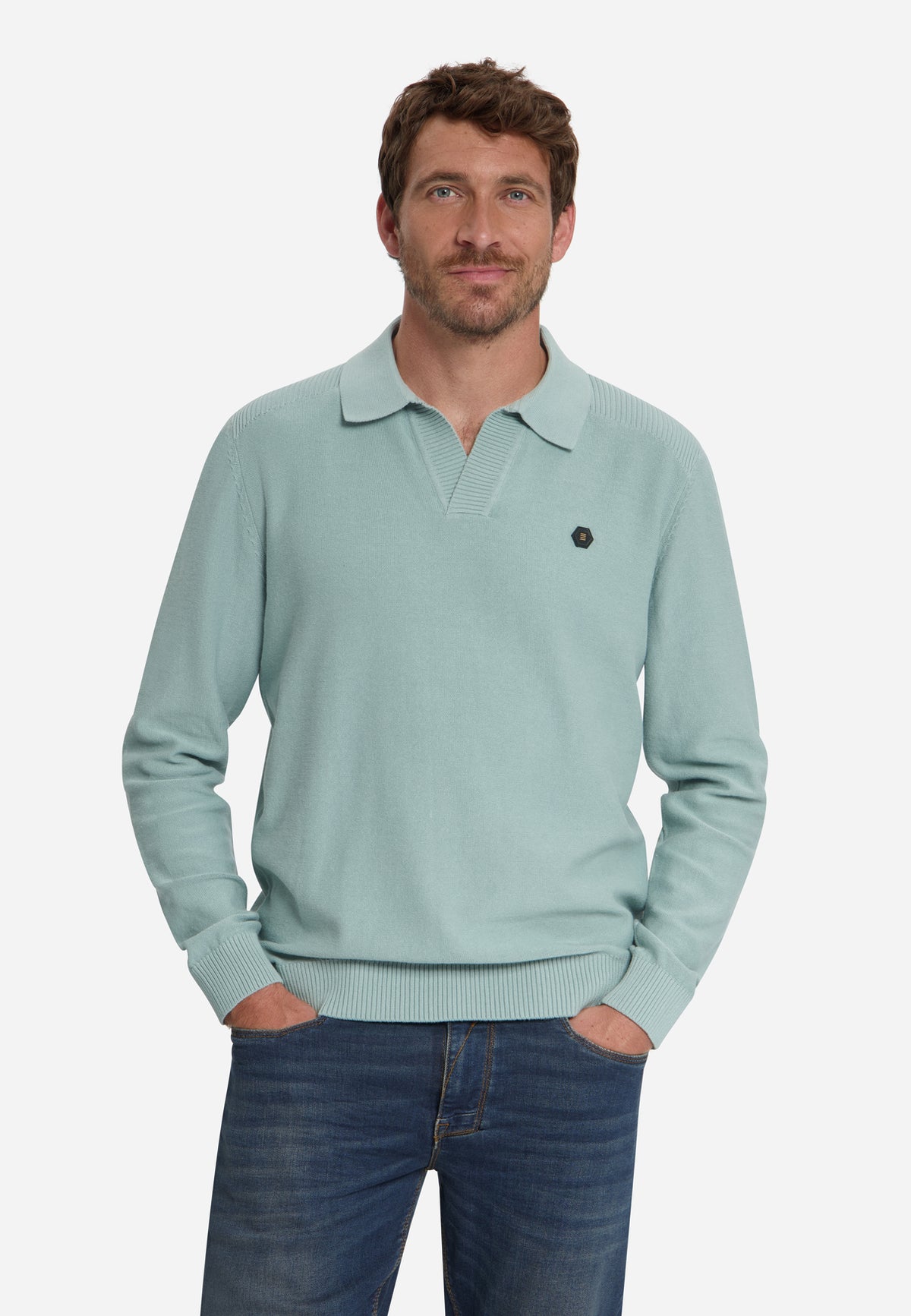Polopullover | Dusty Blue
