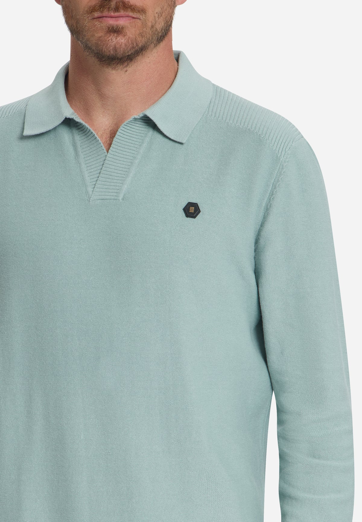 Polopullover | Dusty Blue