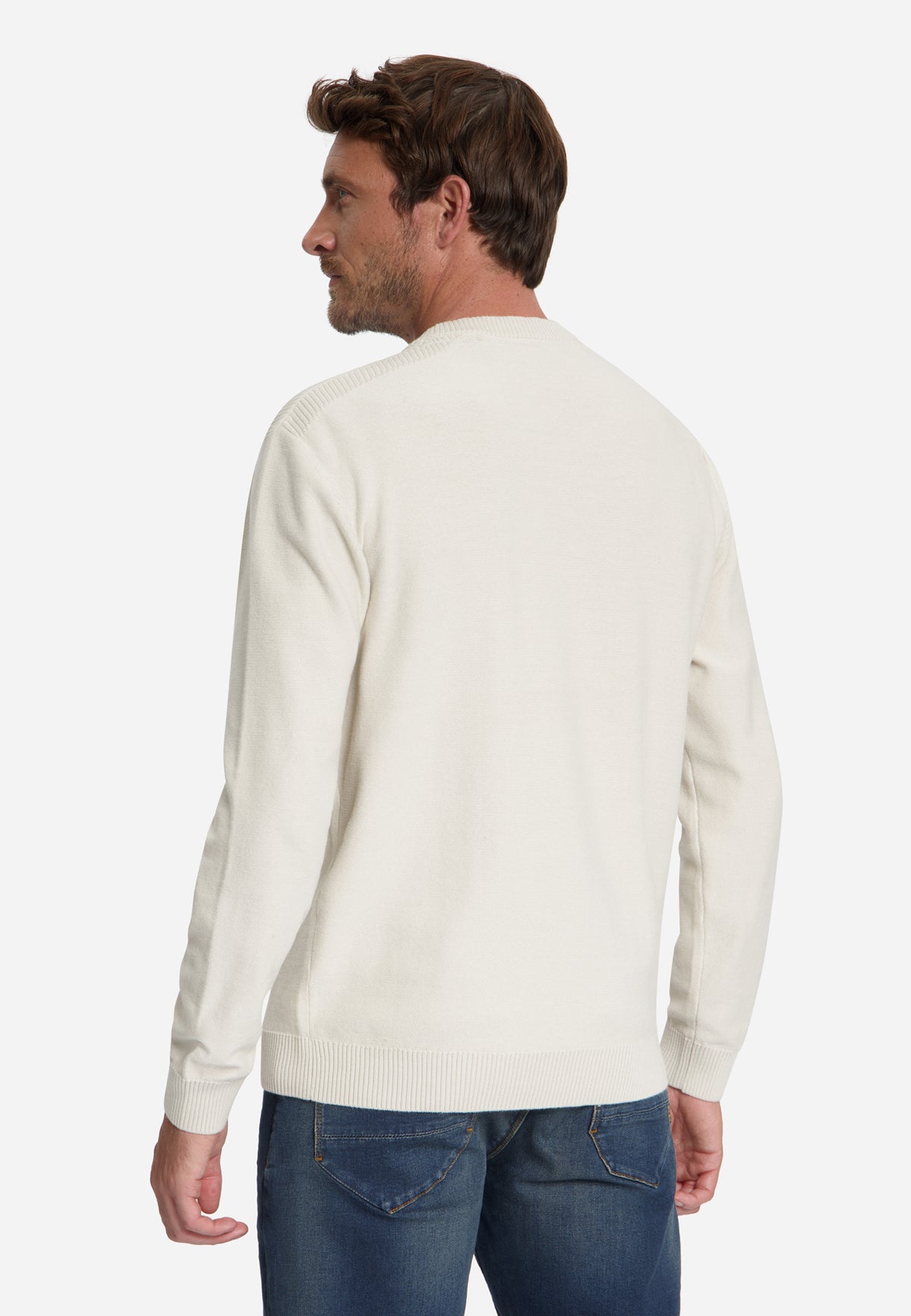 Pullover mit Rundhalsausschnitt | Stone