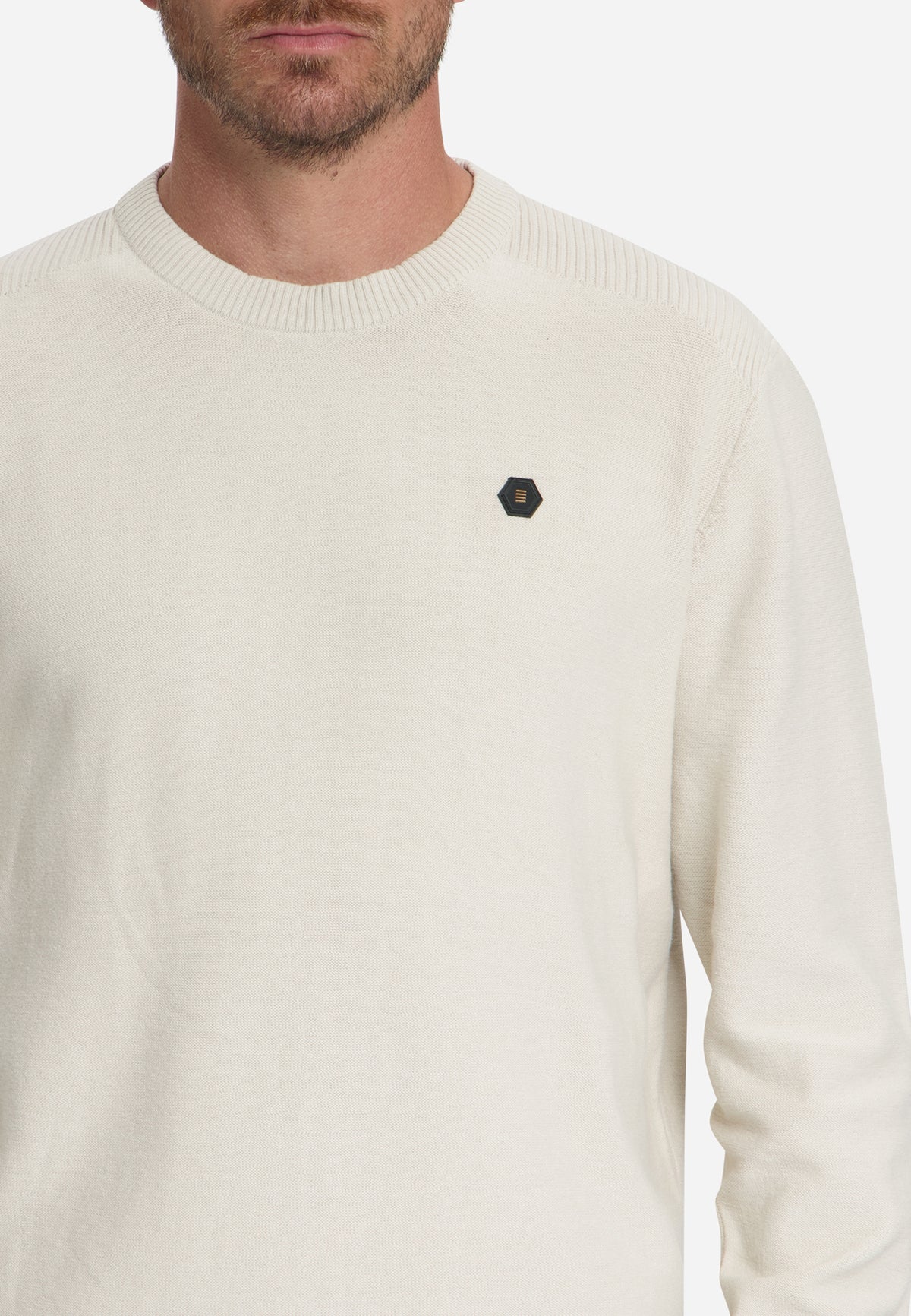 Pullover mit Rundhalsausschnitt | Stone