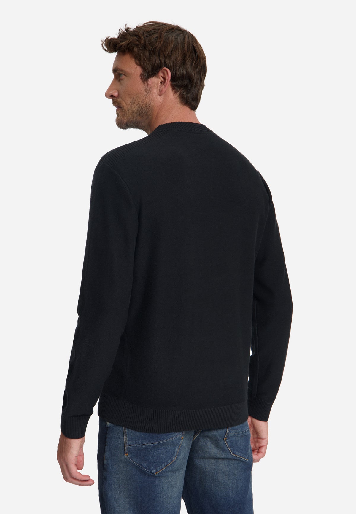 Pullover mit Rundhalsausschnitt | Black