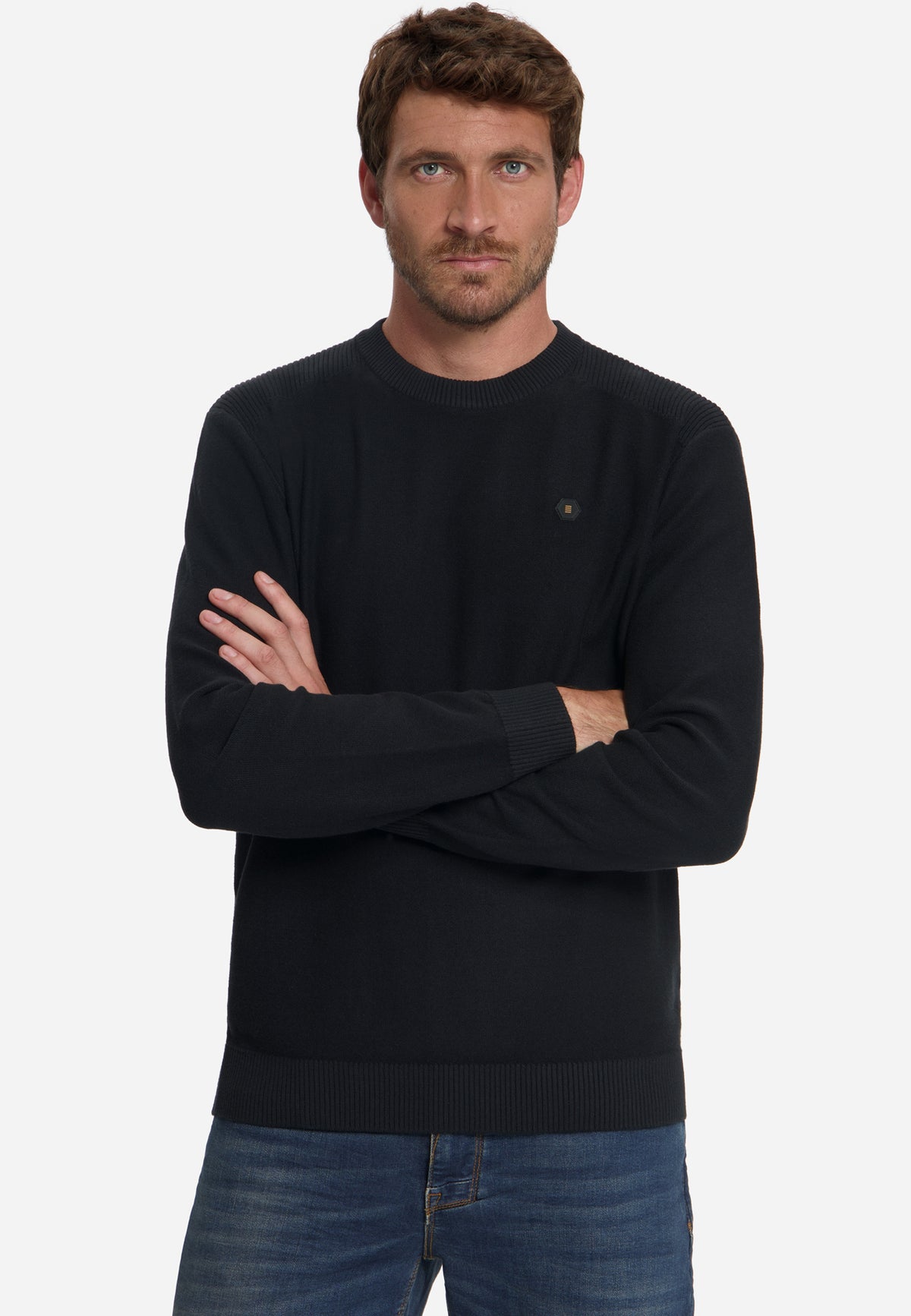 Pullover mit Rundhalsausschnitt | Black
