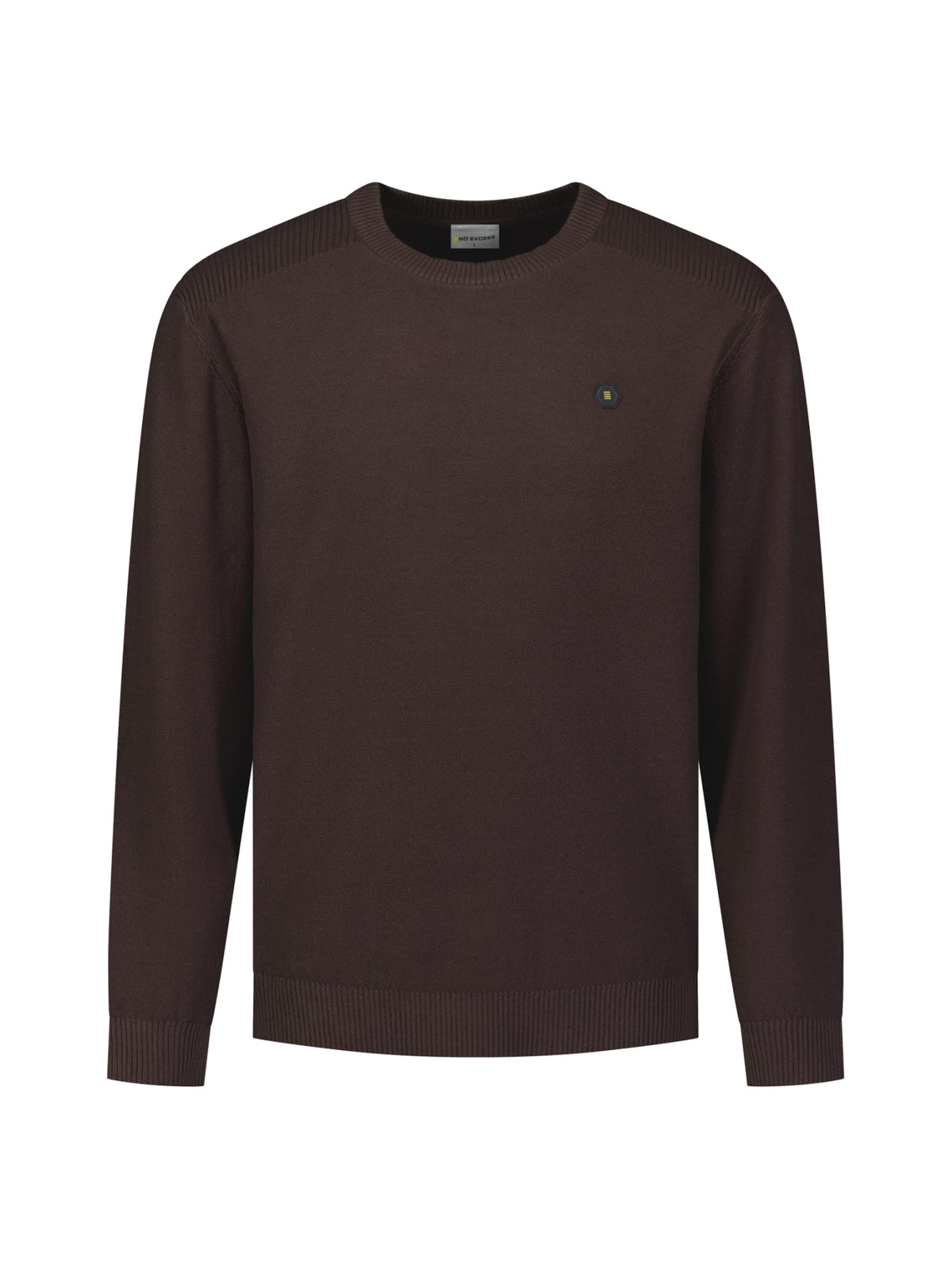 Crew Neck Jumper | Dark Brown