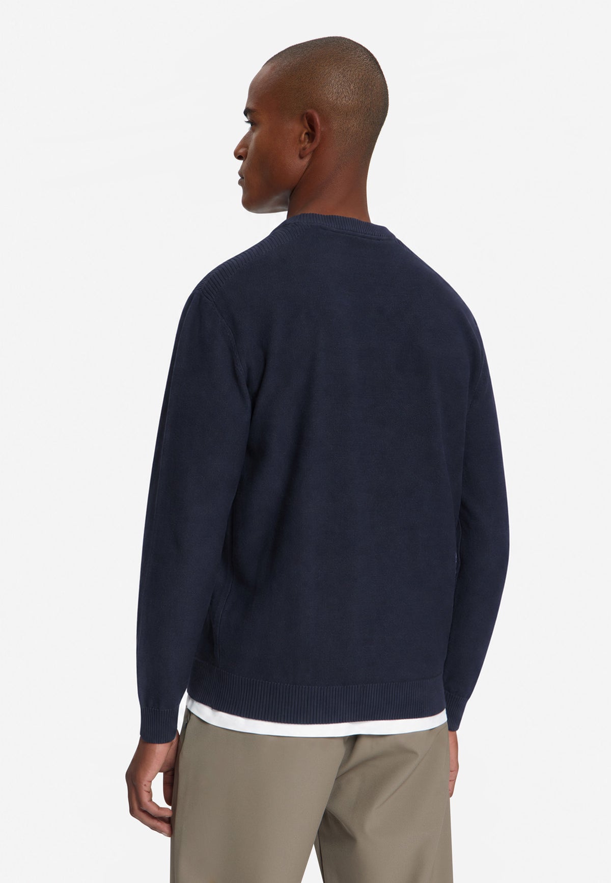 Pullover mit Rundhalsausschnitt | Dark Night