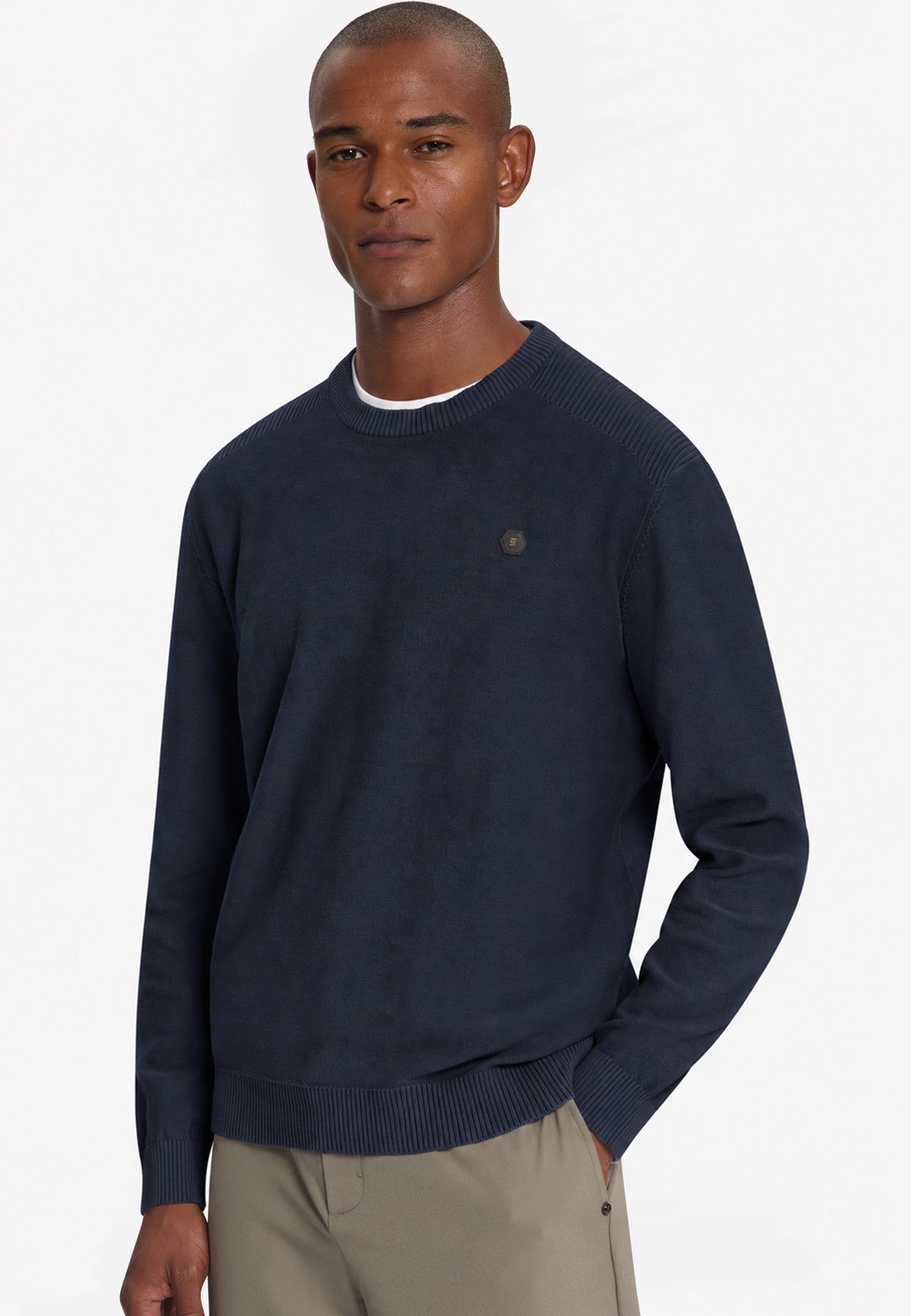 Pullover mit Rundhalsausschnitt | Dark Night