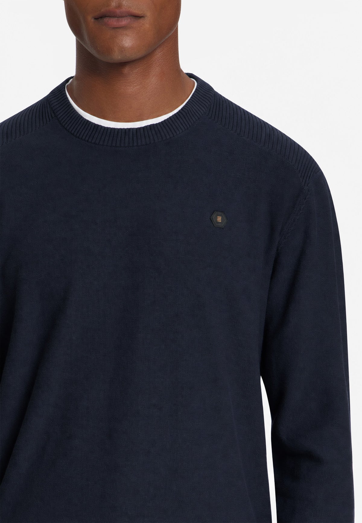 Pullover mit Rundhalsausschnitt | Dark Night