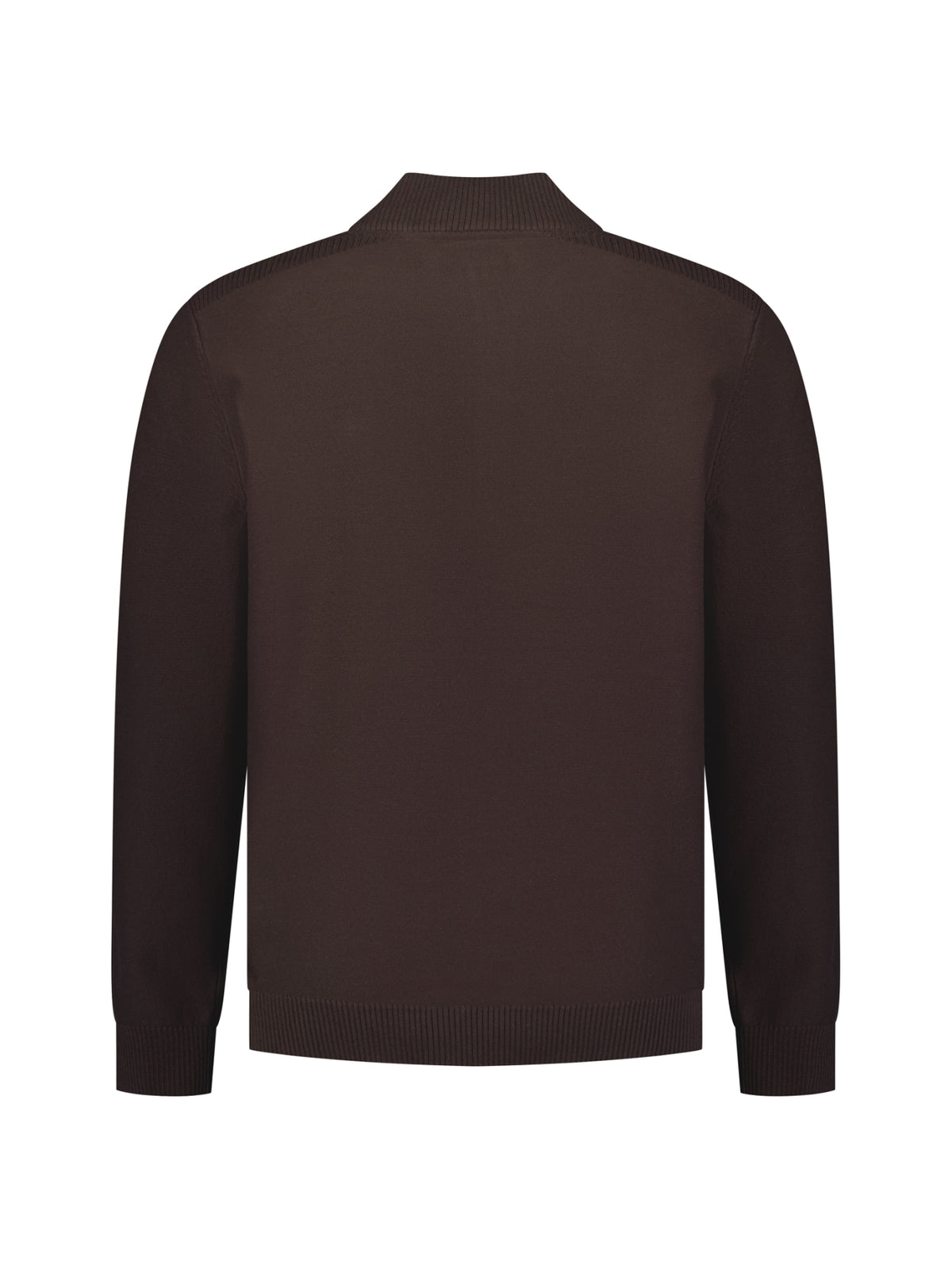 Half-Zip-Pullover | Dark Brown
