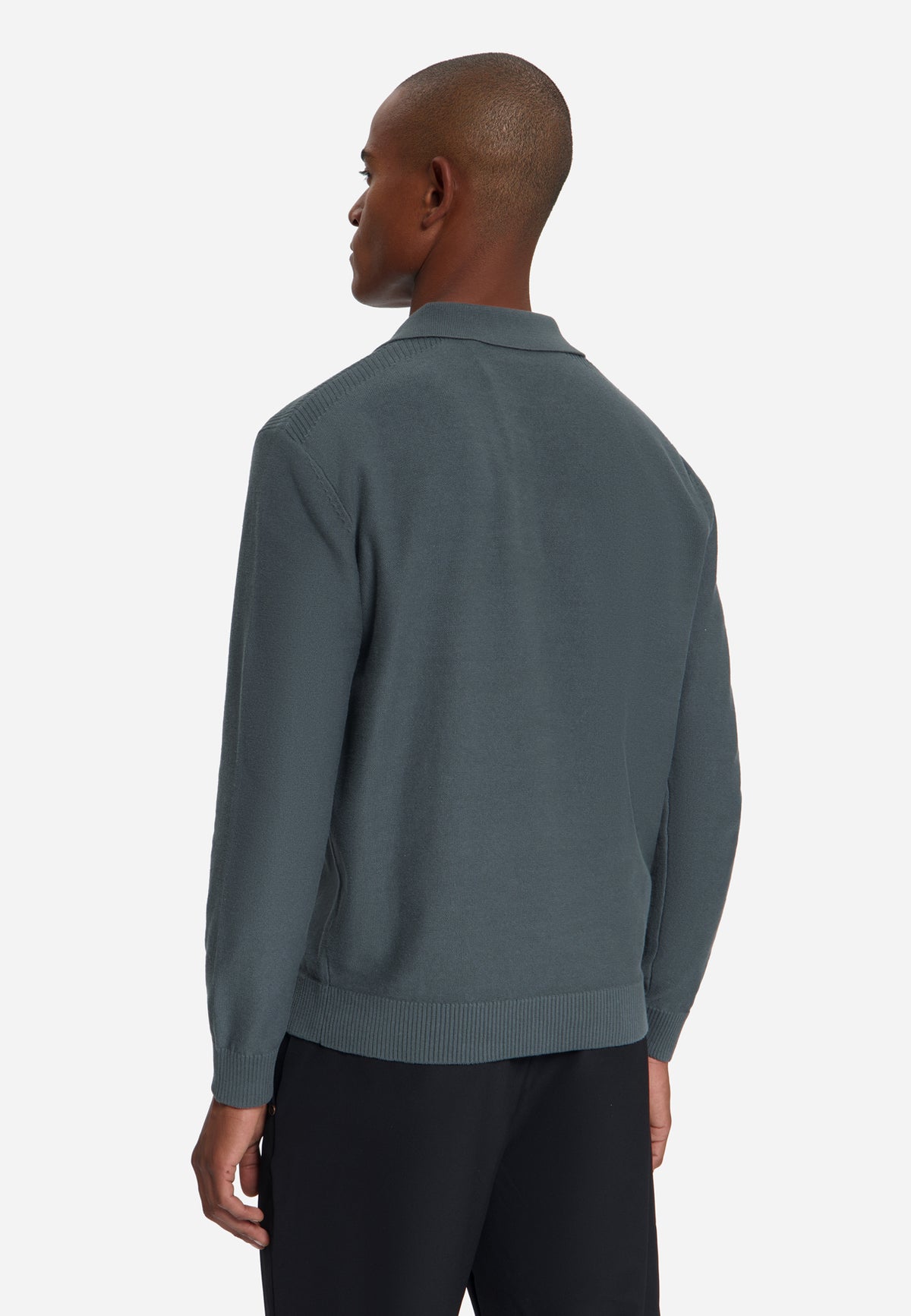 Half-Zip-Pullover | Dark Steel