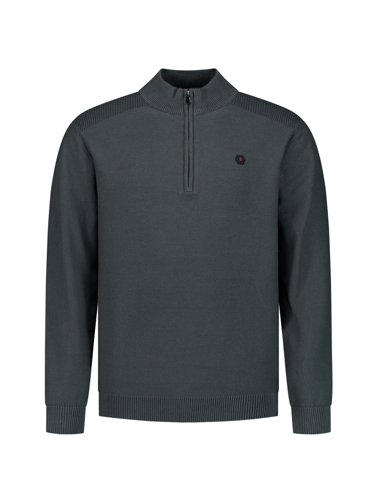 Half-Zip-Pullover | Dark Steel