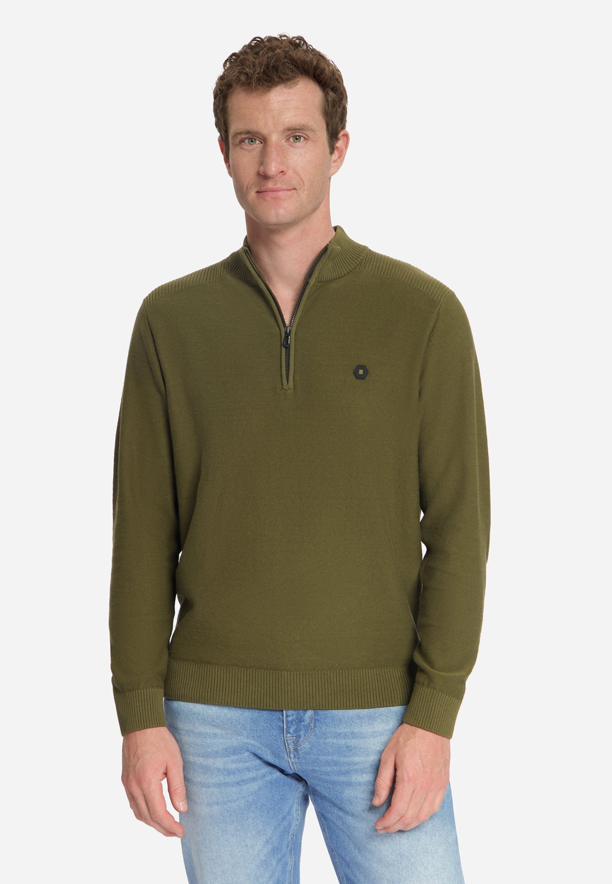 Half-Zip-Pullover | Moss