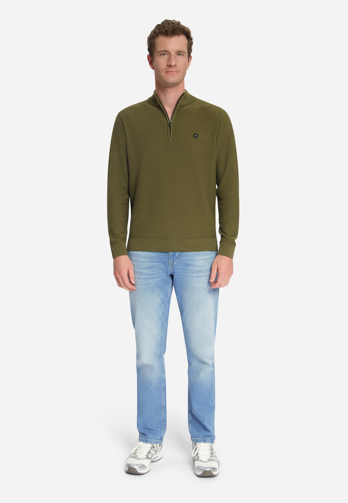 Half-Zip-Pullover | Moss
